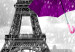 Canvas Print Paris: Purple Umbrellas 91930 additionalThumb 4