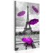 Canvas Print Paris: Purple Umbrellas 91930 additionalThumb 2