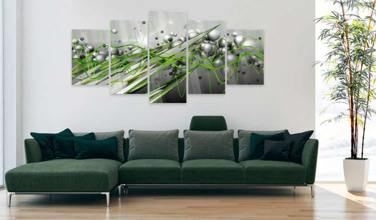 Acrylic print Green Rhythm [Glass] 92830 additionalImage 3
