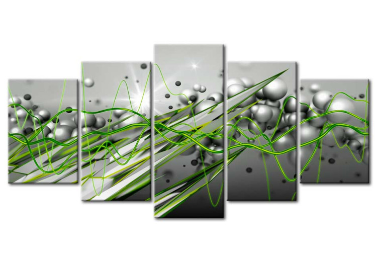 Acrylic print Green Rhythm [Glass] 92830 additionalImage 2