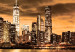 Canvas Print City of the Setting Sun (1-piece) - Skyscrapers in New York City 93030 additionalThumb 4