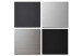 Canvas Art Print Dark Quartet (4-piece) - Gray Industrial-style Abstraction 93930