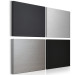 Canvas Art Print Dark Quartet (4-piece) - Gray Industrial-style Abstraction 93930 additionalThumb 2