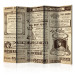 Folding Screen Vintage Magazines II - magazine with French writings in retro motif 95330