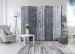 Room Divider Screen Rustic Elegance II - wooden texture with a dark gray motif 95630 additionalThumb 4