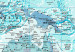 Cork Pinboard World Map: Sky Blue World [Cork Map] 98030 additionalThumb 6