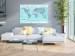Cork Pinboard World Map: Sky Blue World [Cork Map] 98030 additionalThumb 4