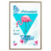 Poster Adventure is out there! - geometric abstraction with a pink bird 114440 additionalThumb 14