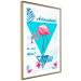 Poster Adventure is out there! - geometric abstraction with a pink bird 114440 additionalThumb 6