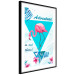 Poster Adventure is out there! - geometric abstraction with a pink bird 114440 additionalThumb 13