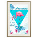 Poster Adventure is out there! - geometric abstraction with a pink bird 114440 additionalThumb 19
