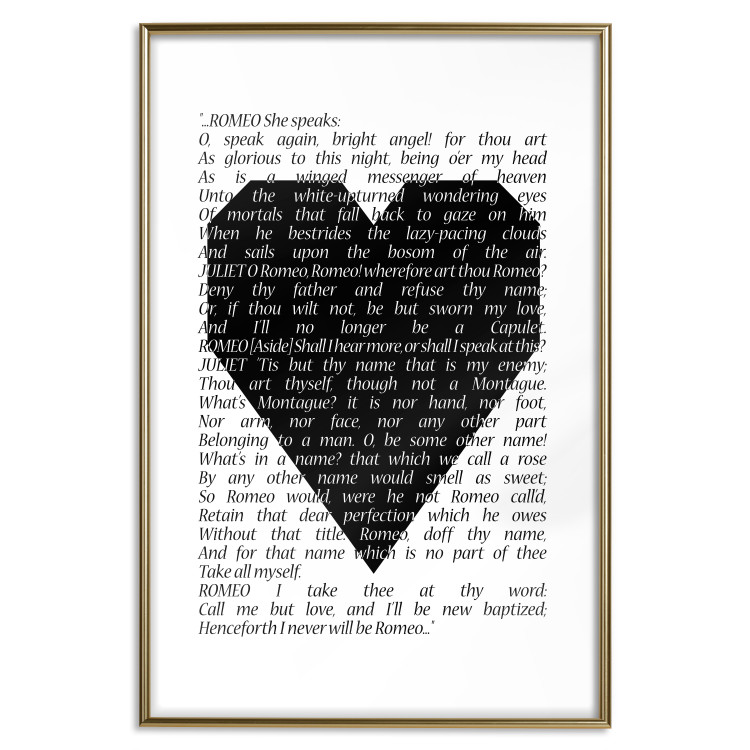 Wall Poster Romeo and Juliet - romantic composition with quotes from Shakespeare's work 114740 additionalImage 16