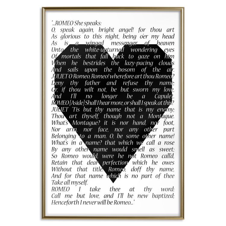 Wall Poster Romeo and Juliet - romantic composition with quotes from Shakespeare's work 114740 additionalImage 15