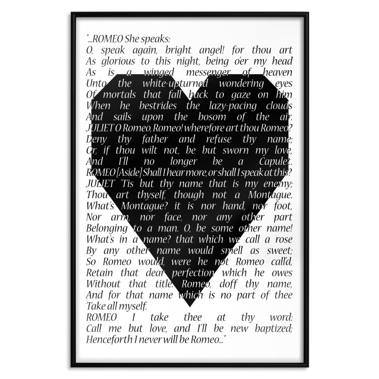 Wall Poster Romeo and Juliet - romantic composition with quotes from Shakespeare's work 114740 additionalImage 17