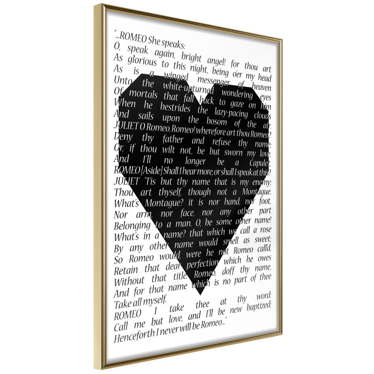Wall Poster Romeo and Juliet - romantic composition with quotes from Shakespeare's work 114740 additionalImage 12