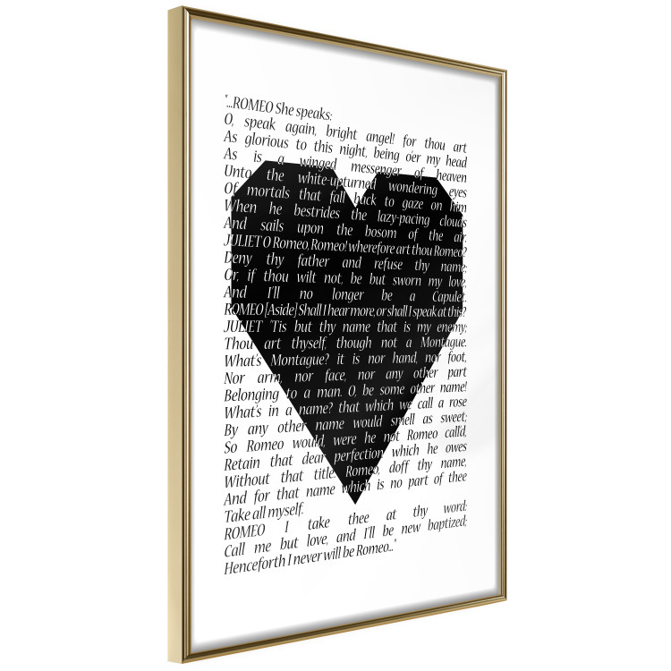 Wall Poster Romeo and Juliet - romantic composition with quotes from Shakespeare's work 114740 additionalImage 6