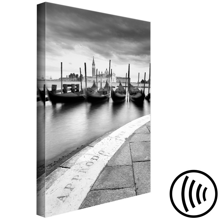 Canvas City by the Water (1-part) - Boats in Black and White Photograph 115140 additionalImage 6