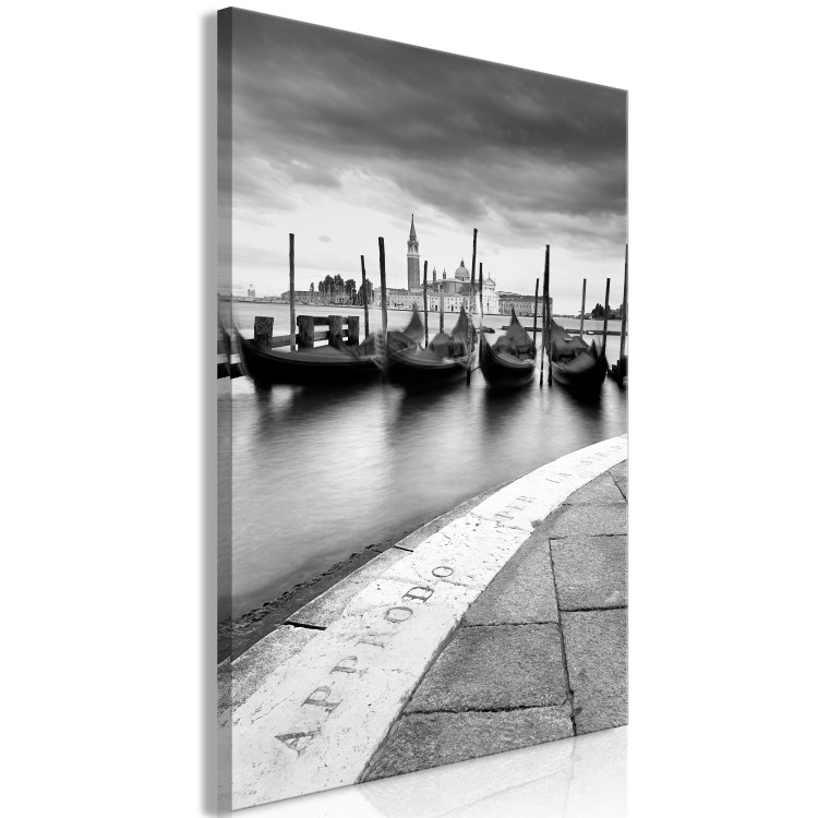 Canvas City by the Water (1-part) - Boats in Black and White Photograph 115140 additionalImage 2