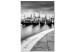 Canvas City by the Water (1-part) - Boats in Black and White Photograph 115140