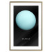 Poster Uranus - blue planet and English text against a dark space backdrop 116740 additionalThumb 14