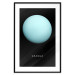 Poster Uranus - blue planet and English text against a dark space backdrop 116740 additionalThumb 15