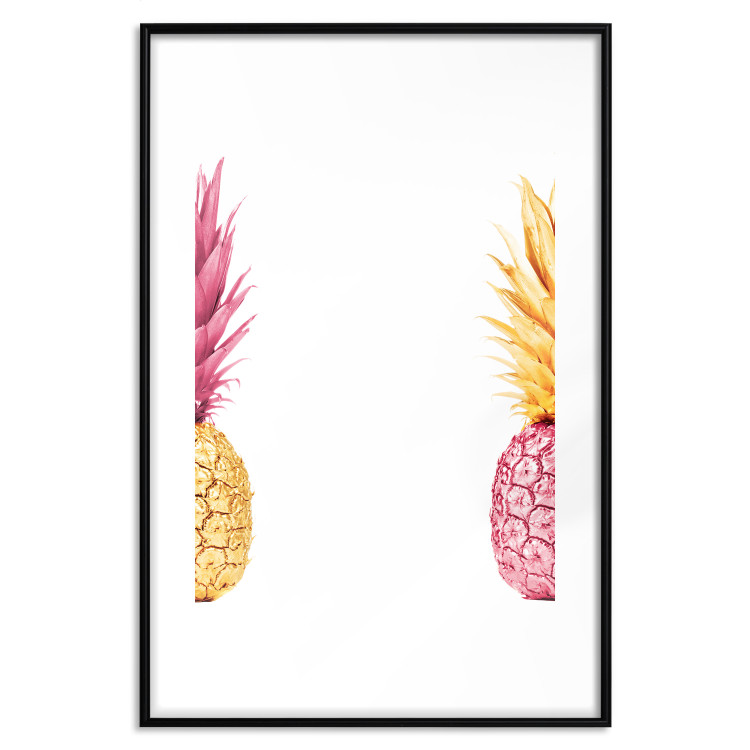 Poster Contrasts - composition with colorful tropical fruits and white background 116940 additionalImage 25