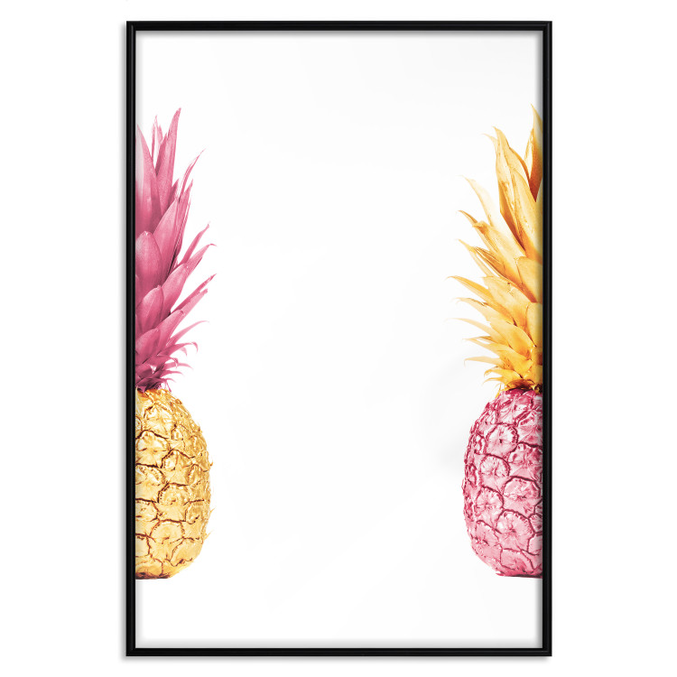 Poster Contrasts - composition with colorful tropical fruits and white background 116940 additionalImage 16