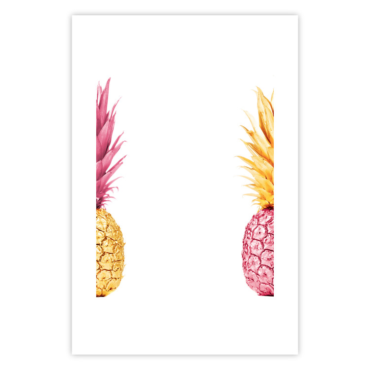 Poster Contrasts - composition with colorful tropical fruits and white background 116940 additionalImage 15