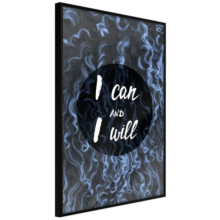 Poster I can and I will - dark composition with white English text 117540 additionalImage 12