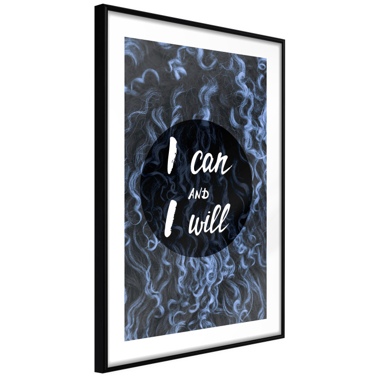 Poster I can and I will - dark composition with white English text 117540 additionalImage 11