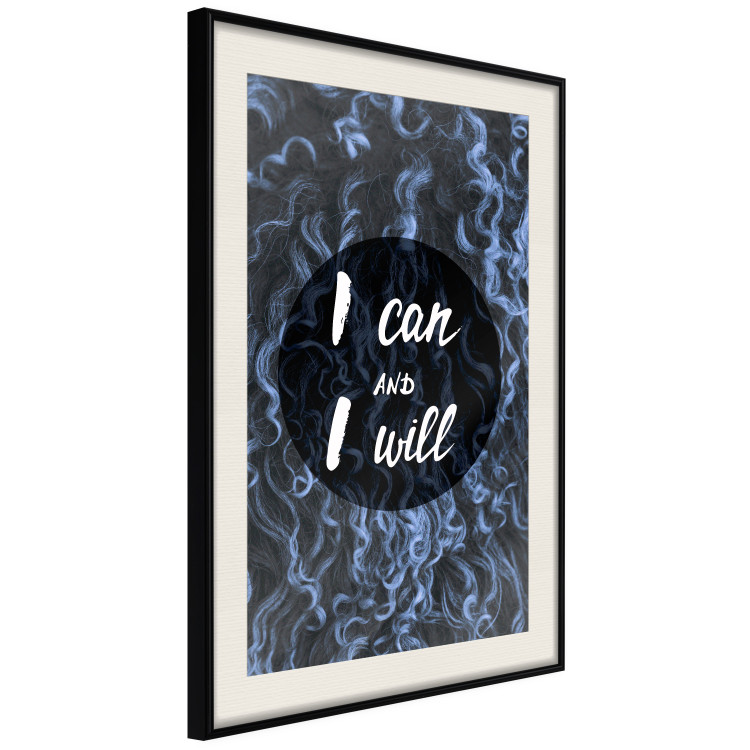 Poster I can and I will - dark composition with white English text 117540 additionalImage 3