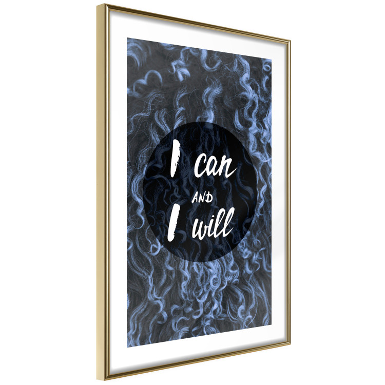Poster I can and I will - dark composition with white English text 117540 additionalImage 6