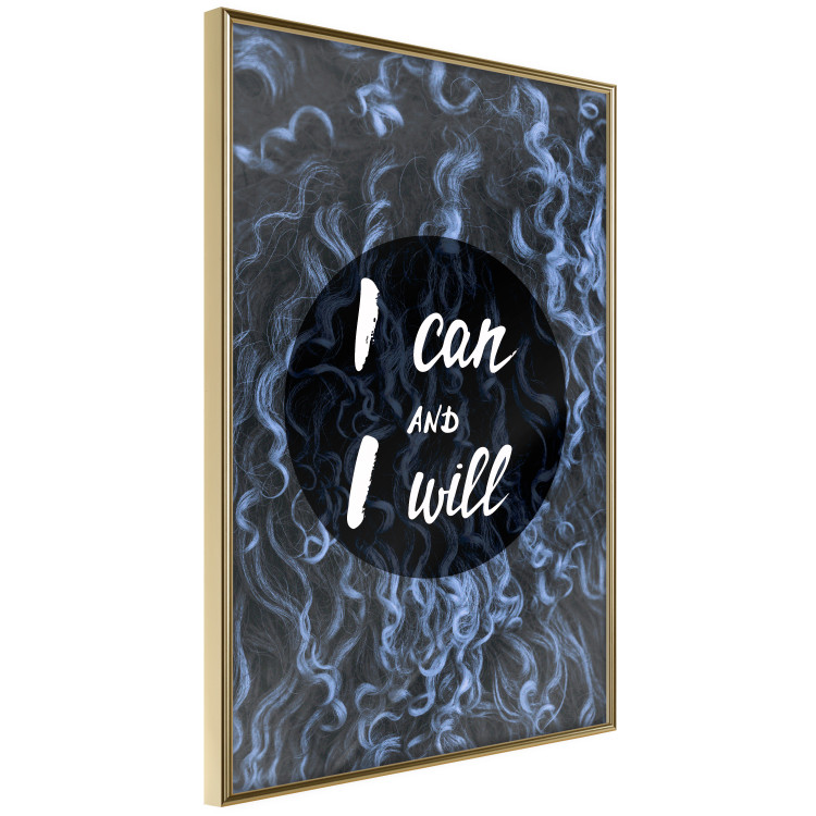 Poster I can and I will - dark composition with white English text 117540 additionalImage 12