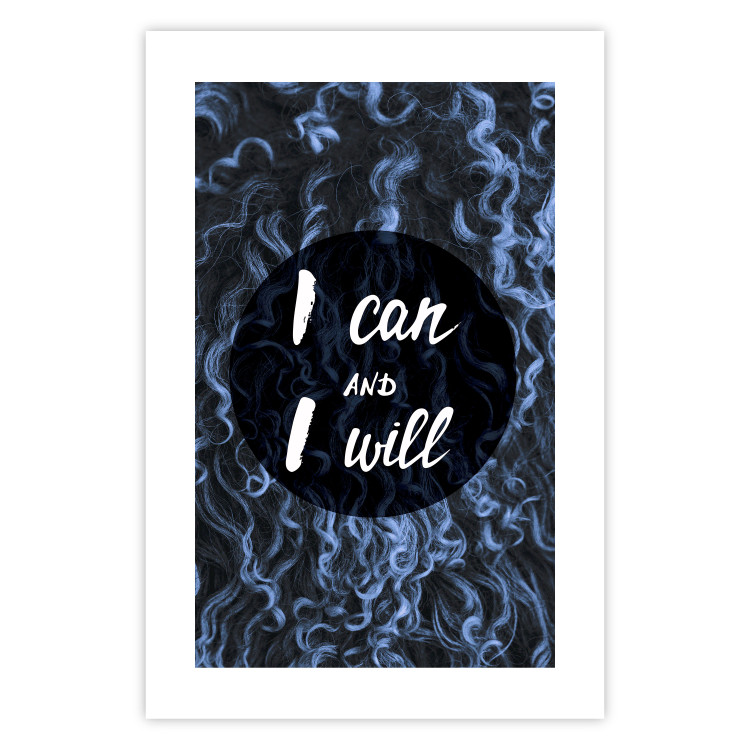 Poster I can and I will - dark composition with white English text 117540 additionalImage 25