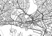 Canvas Hamburg - a minimalistic black and white map of the German city 118440 additionalThumb 5