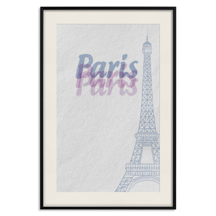 Poster Paris in Watercolors - composition with the Eiffel Tower and English texts 118640 additionalImage 19