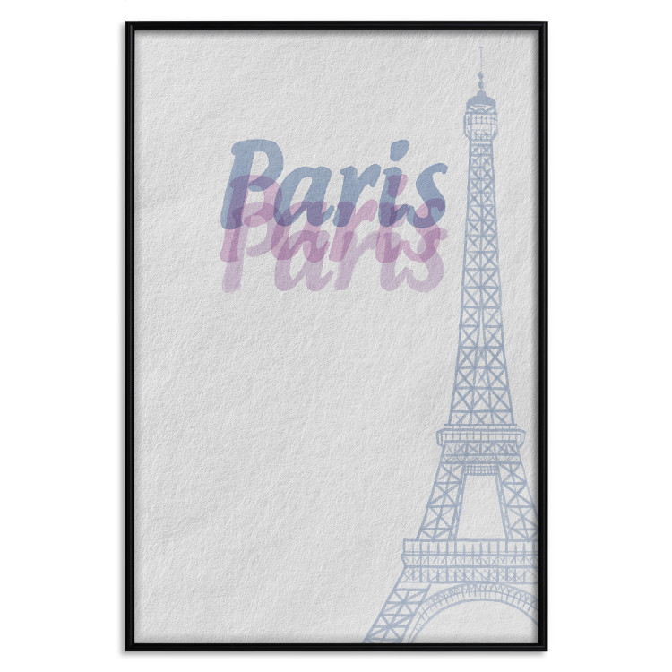 Poster Paris in Watercolors - composition with the Eiffel Tower and English texts 118640 additionalImage 17