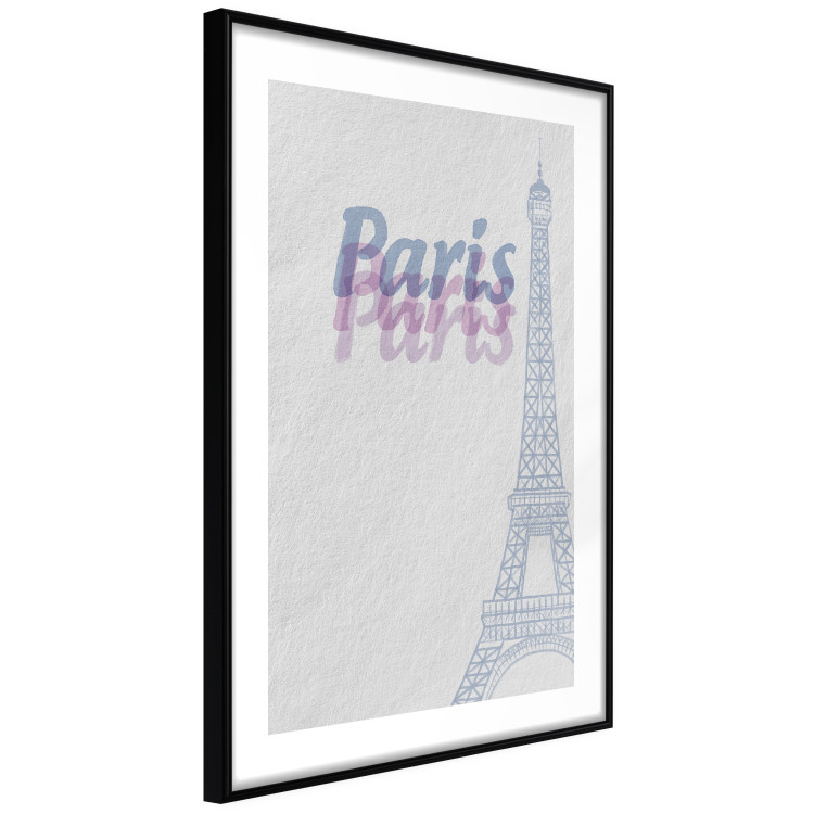 Poster Paris in Watercolors - composition with the Eiffel Tower and English texts 118640 additionalImage 13