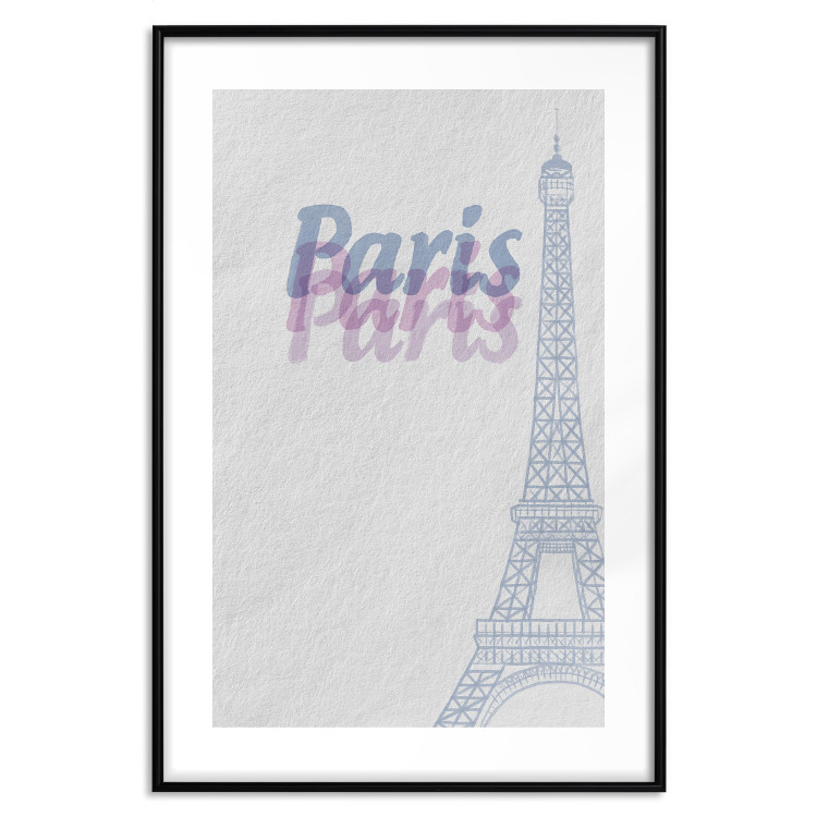 Poster Paris in Watercolors - composition with the Eiffel Tower and English texts 118640 additionalImage 18