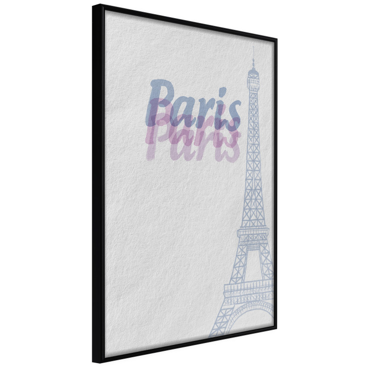 Poster Paris in Watercolors - composition with the Eiffel Tower and English texts 118640 additionalImage 12