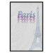 Poster Paris in Watercolors - composition with the Eiffel Tower and English texts 118640 additionalThumb 17