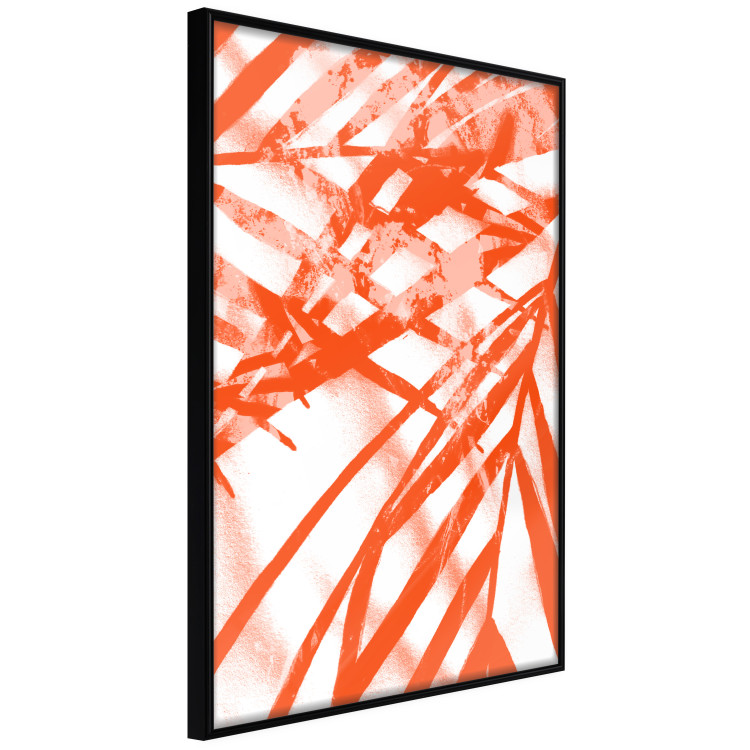 Poster Palm Composition - orange-red leaves of a tropical plant 119040 additionalImage 10