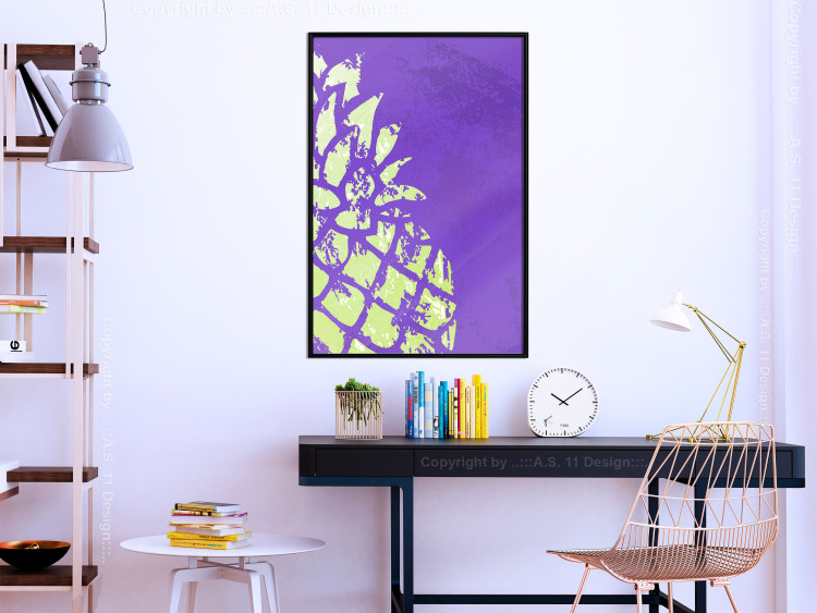 Wall Poster Fragment of Exoticism - abstract tropical fruit on a purple background 122640 additionalImage 5