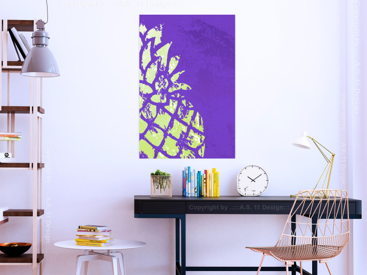 Wall Poster Fragment of Exoticism - abstract tropical fruit on a purple background 122640 additionalImage 23