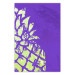 Wall Poster Fragment of Exoticism - abstract tropical fruit on a purple background 122640