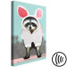 Canvas Print Raccoon disguised as a hare - a funny animal theme for a child's room 123040 additionalThumb 6