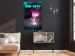 Wall Poster Big City Vibes - blue and pink captions in fantasy motif 123640 additionalThumb 17