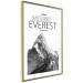 Poster Mount Everest - black and white mountain landscape with English captions 123740 additionalThumb 6
