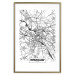 Wall Poster City Map: Wrocław - black and white map of Wrocław with city name 123840 additionalThumb 14
