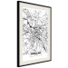 Wall Poster City Map: Wrocław - black and white map of Wrocław with city name 123840 additionalThumb 3